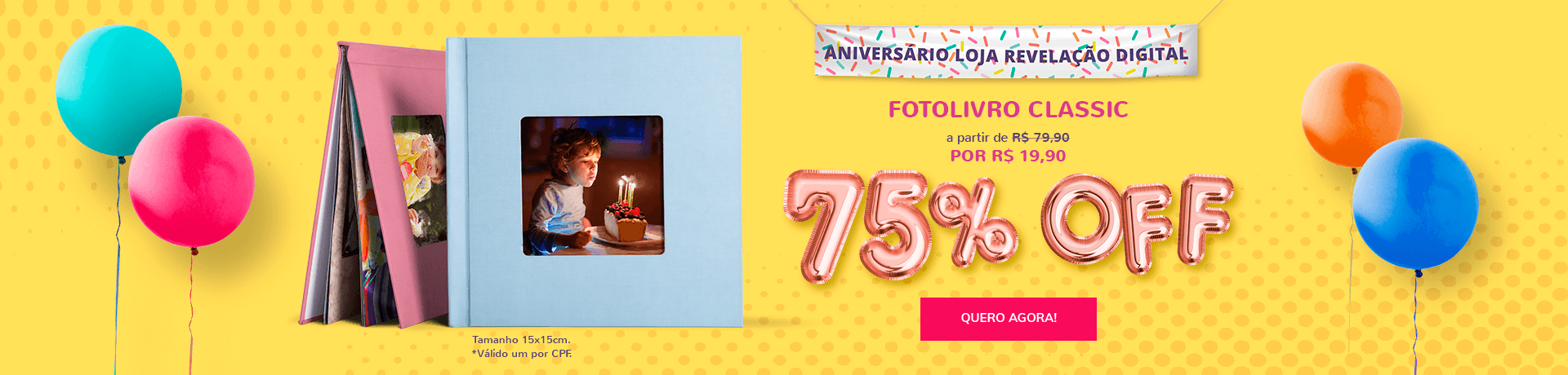 Fotolivro muito barato! Até 70% off. Amei.Quero!