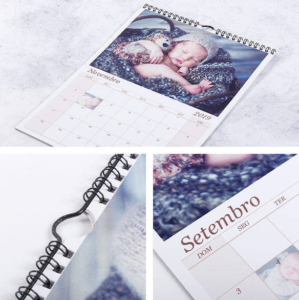 Calendário de Parede personalizado com Foto Calendário de Parede personalizado com Foto